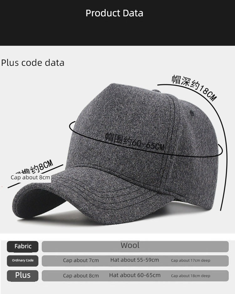 Wool Hat Men Large Size Tall Crown Suitable for round Faces Viralgem Store