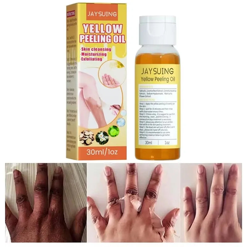 Yellow Peeling Oil Body Cleansing Exfoliation For Tender Glowing Skin Finger Joint Whitening Moisturizing Care Beauty Products