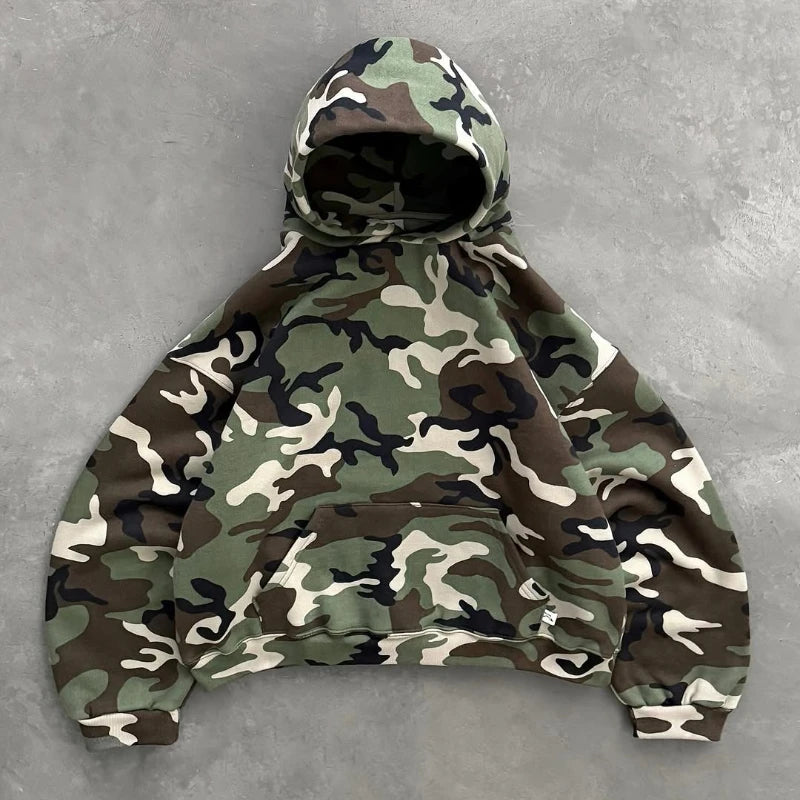 Y2K Harajuku hoodies Oversized camouflage pattern Hip hop retro soft warm hooded sweatshirt fashionable men  women street wear Viralgem Store