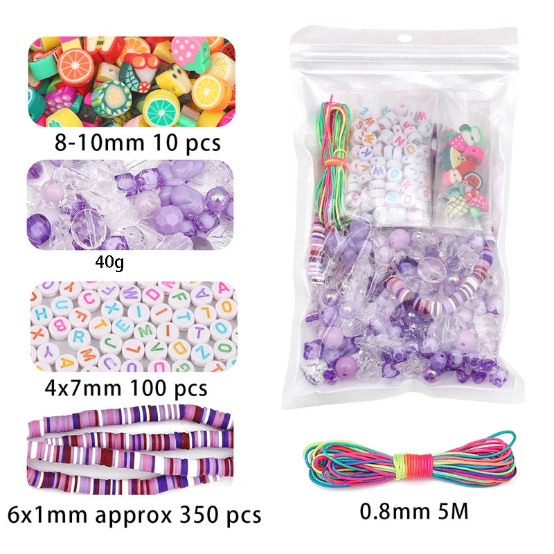 1bag Mixing Style Candy Color Acrylic Beads For DIY Handmade Bracelet Jewelry Making Phone Chain Accessories Viralgem Store