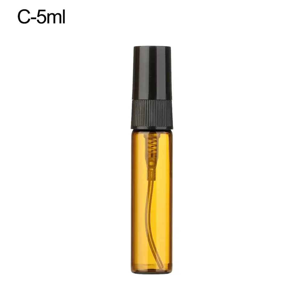 3/5/10ml Mist Spray Bottle Spray Pump Bottle Travel Refillable Glass Perfume Bottle Refillable Leak Proof Bottle Container