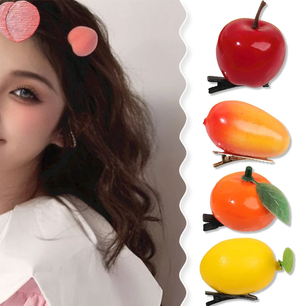 10/20/50/100Pcs/Lot Fashion New Style Cute Funny Fruit 3D Children Hairpin Women Girls Beautiful Duckbill Clip Headwear Gifts Viralgem Store