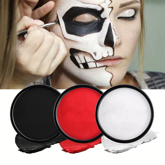 30G Water Solubility Monochromatic Body Paint Black And White Makeup Face Paint Halloween Party Waterproof Makeup Body Painting