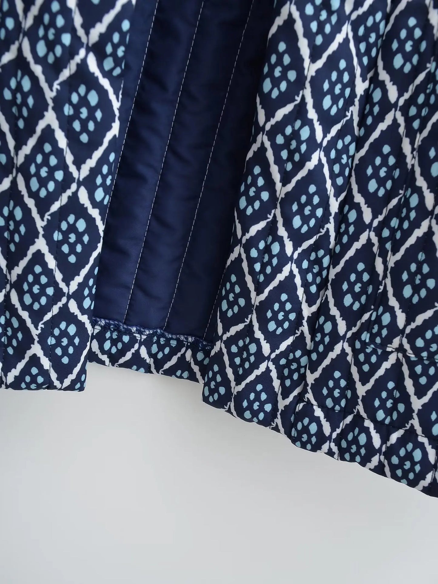 TRAFZA Vintage Patchwork Thick Cotton Jacket Women Loose Pocket Long Sleeve Autumn Winter Jacket Female O-Neck Ladies Outwear