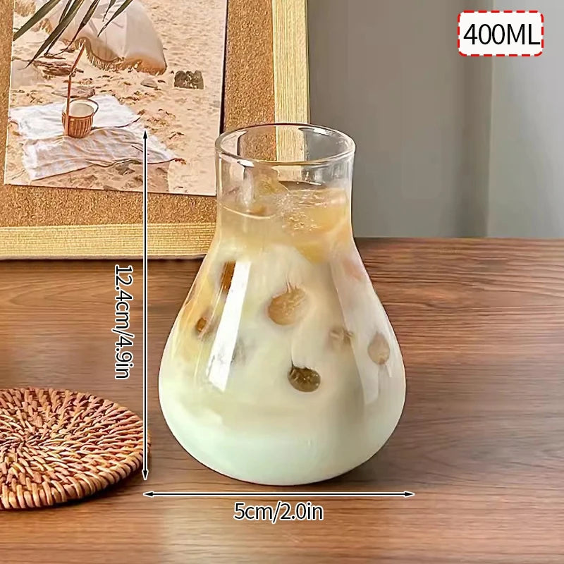 250ml-865ml INS Glass Cup Pineapple Shape Coffee Mug Transparent Cocktail Bar Beverages Soda Water Juice Mugs Cup Drinkware Viralgem Store