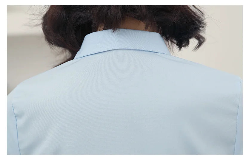 White Shirt Woman 6XL Plus Size Blouse Office Lady Pink Shirt Long Sleeve Women Shirts and Blouss Korean Fashion New Ladies Tops