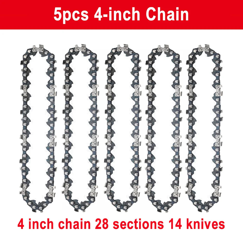 4/6/8/10 Inch 1/4 Chainsaw Chain Guide Portable Electric Saw Mini Chainsaw Logging Saw Blade Pruning Chain Saw Chain Accessories