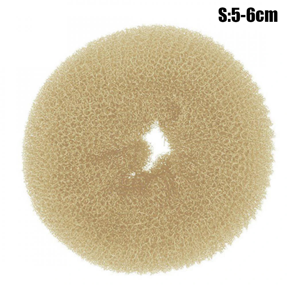 3Colors Magic Roll Foam Sponge Easy Big Ring Women Hair Bun Maker Donut Hair Styling Tools Hairstyle Hair Accessories For Girls