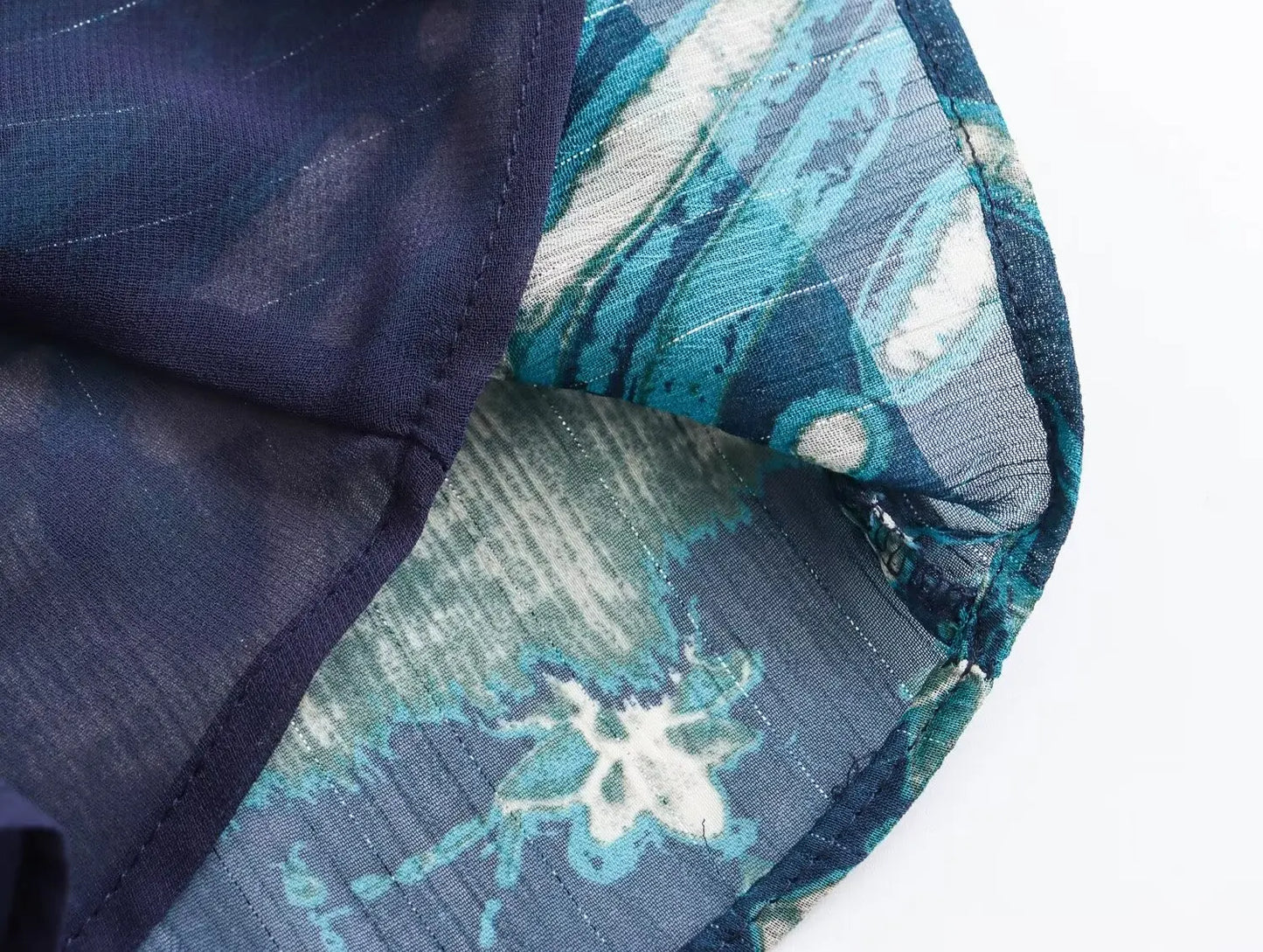 TRAFZA Vintage Casual Chic Print Women Suit O-Neck Single Breasted Blouse Loose Long Straight Skirt Fashion 2024 Boho Set