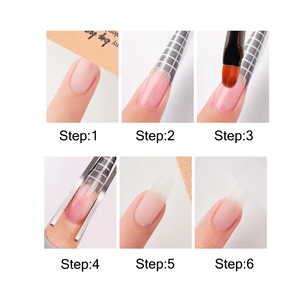 Tinovo Uno 41 Colors Builder Nail Gel in A Bottle Fiber Gel for Extensions Semi Permanent UV Building Poly Acrylic Nails Liquid