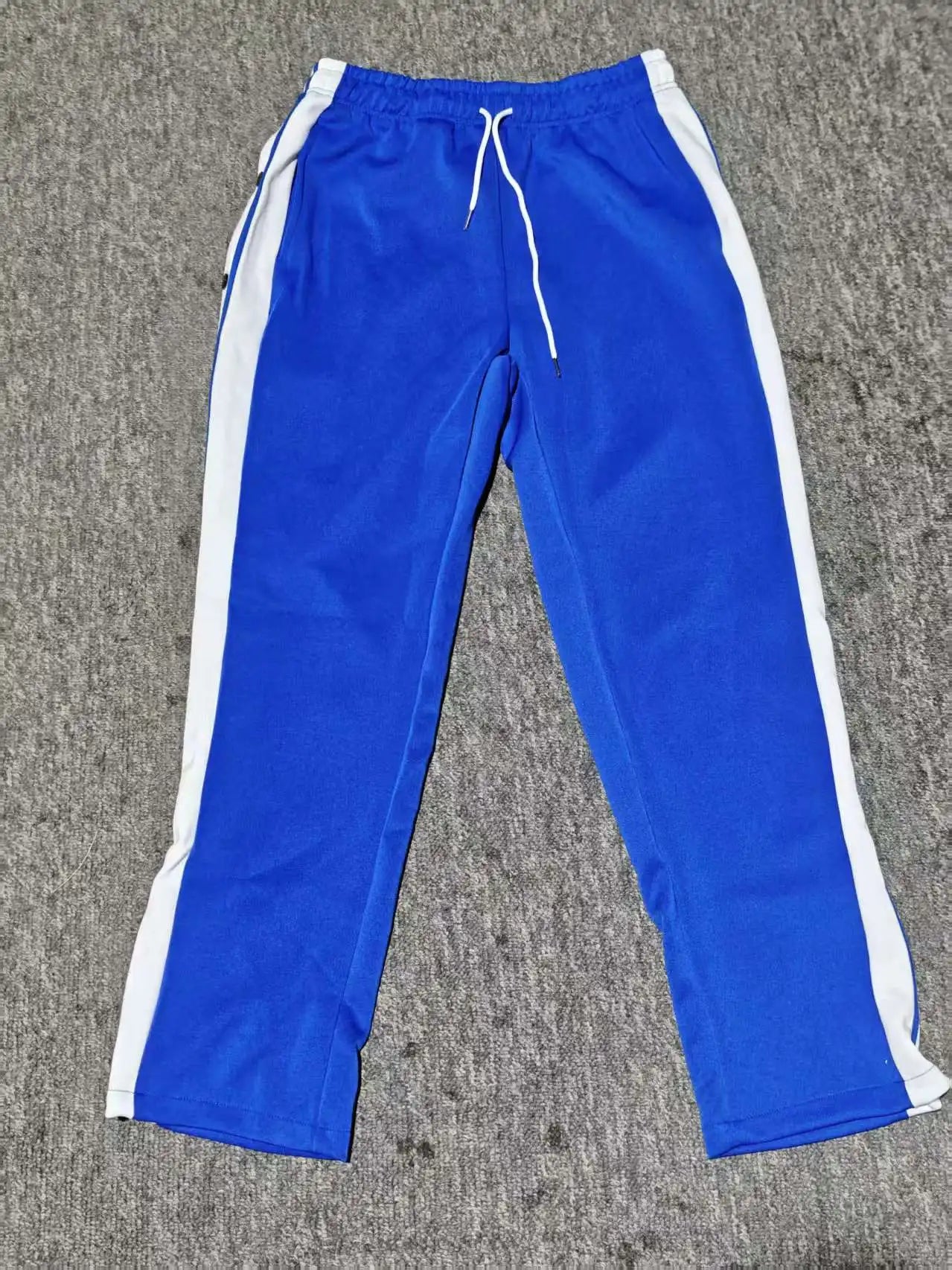 Spring and Autumn New Style men's fashionable high street button-down solid color long pants, casual and relaxed style