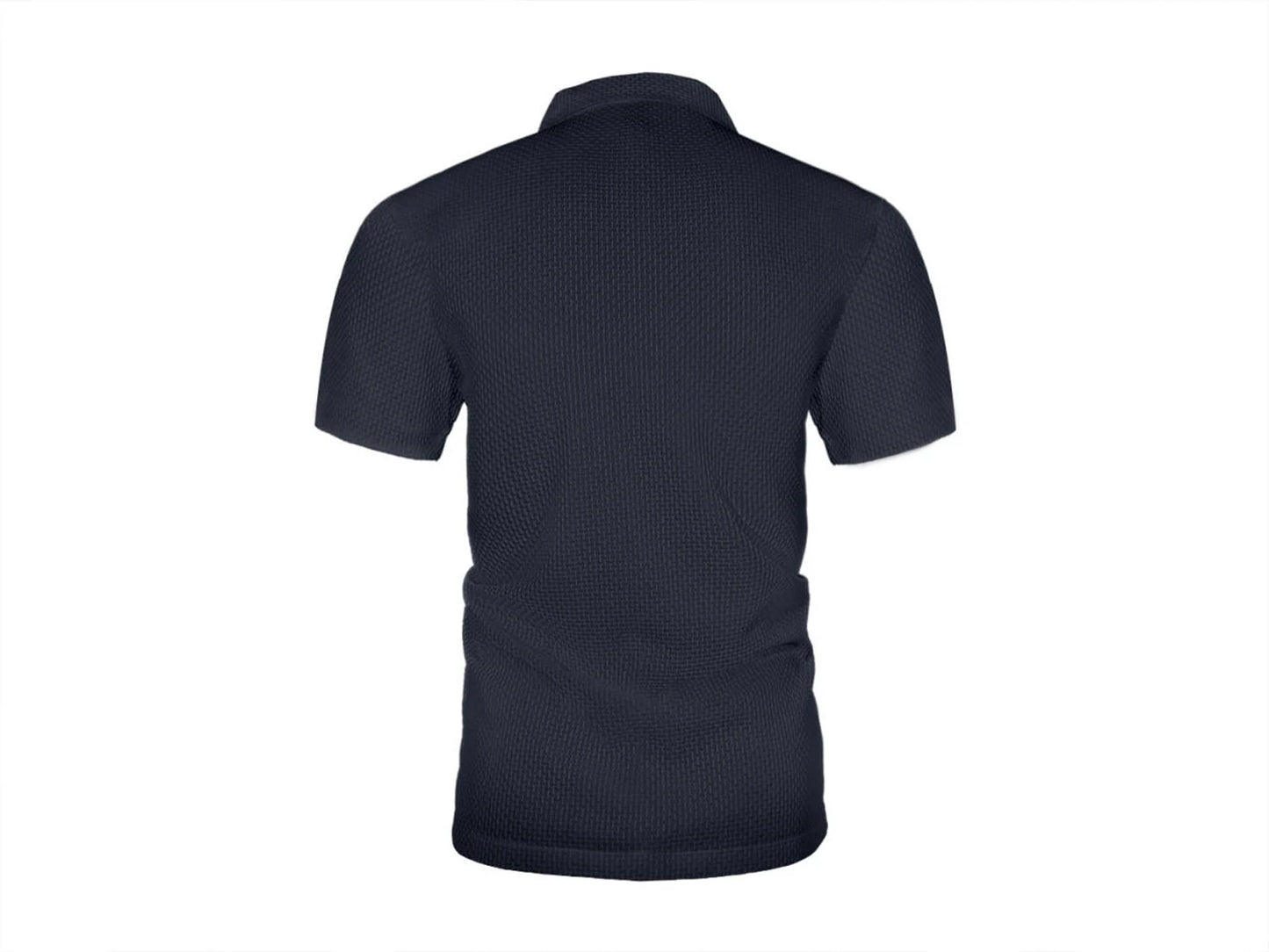 Summer ice silk lapel pocket POLO shirt, men's short-sleeved T-shirt, men's clothing top