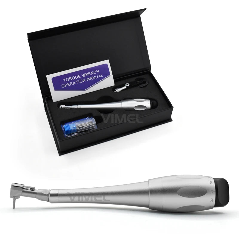 Universal Dental Implant Torque Wrench with 12 Driver Head Kit Hand Driver Screw Handpiece Dental Implant Tool Viralgem Store