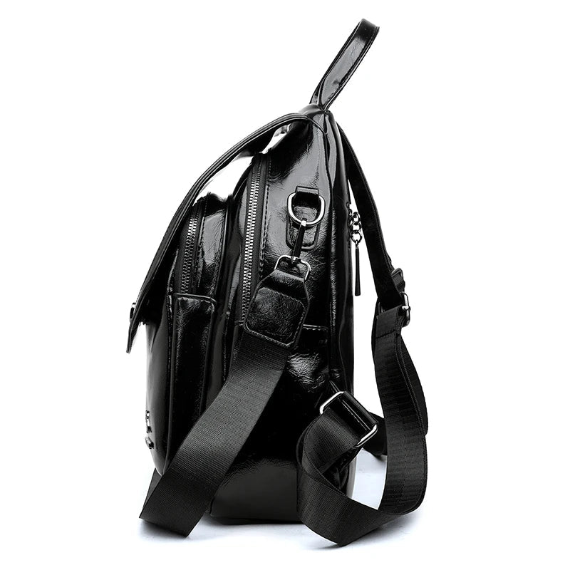 Women's PU Leather Backpack Purse, Fashion Faux Leather Daypack Bag for Casual Use, Work, Travel, and Shopping Viralgem Store