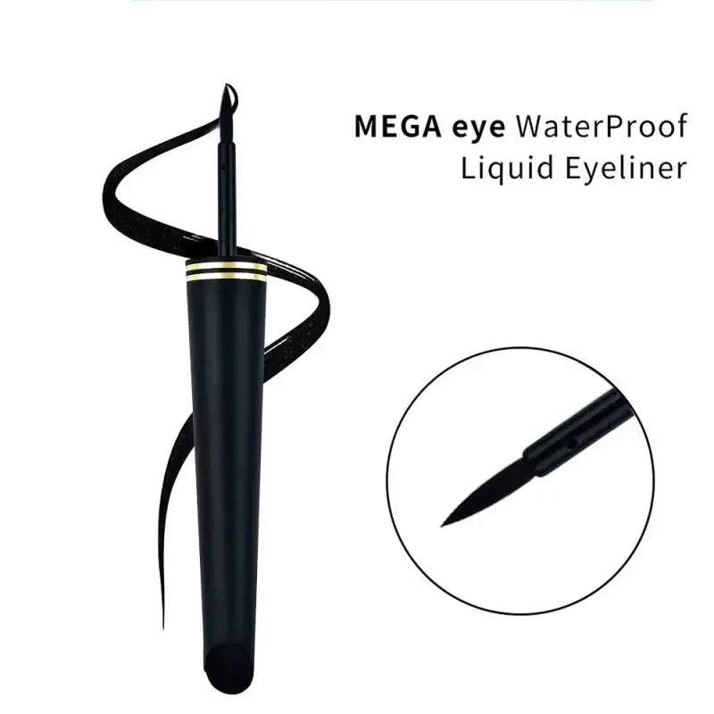 1Pc Black Eyeliner Long-lasting Waterproof Liquid Eye Liner Pen Pencil Quick Drying Easy to Wear Makeup Cosmetic Beauty Tool