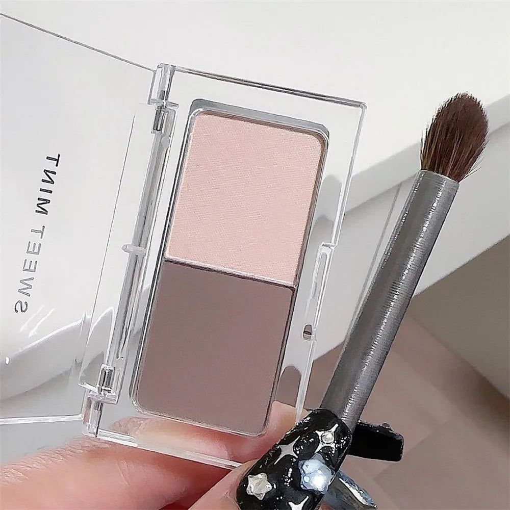 Two-color Nose Shadow Powder Highlighter Contouring Palette Side Shadow V Face Matte Brightening Multifunction Makeup Palette