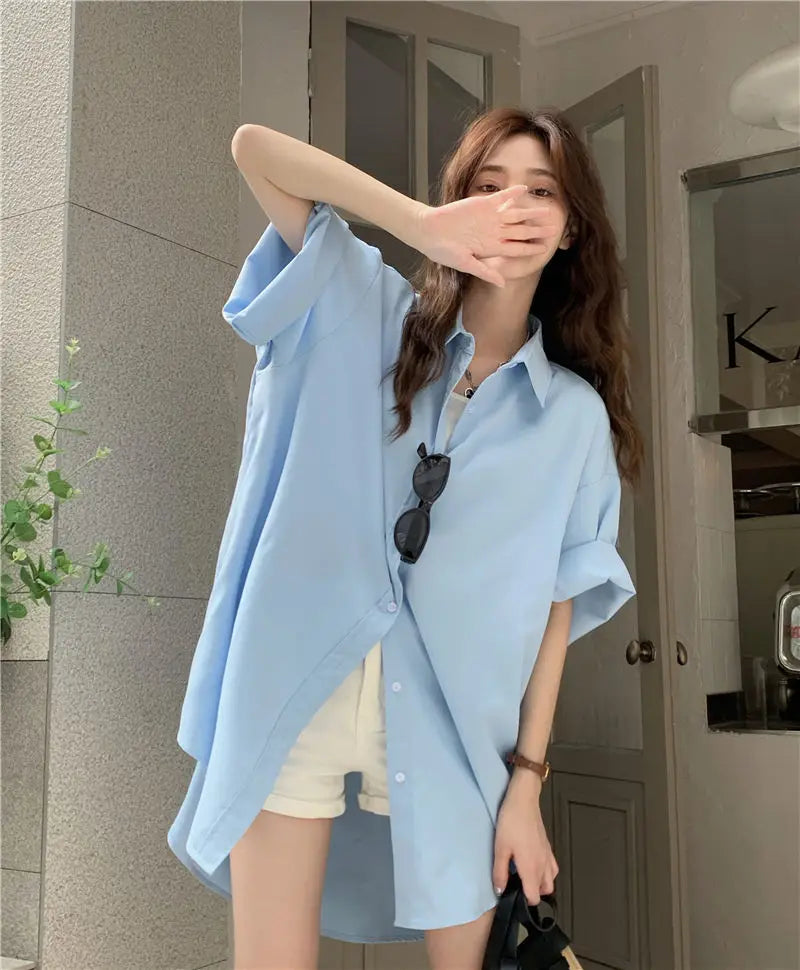 XEJ Elegant and Youth Woman Blouses Oversize Shirts Woman Summer Women's Clothing Spring 2022 Short Hand Shirt Youth Blouses