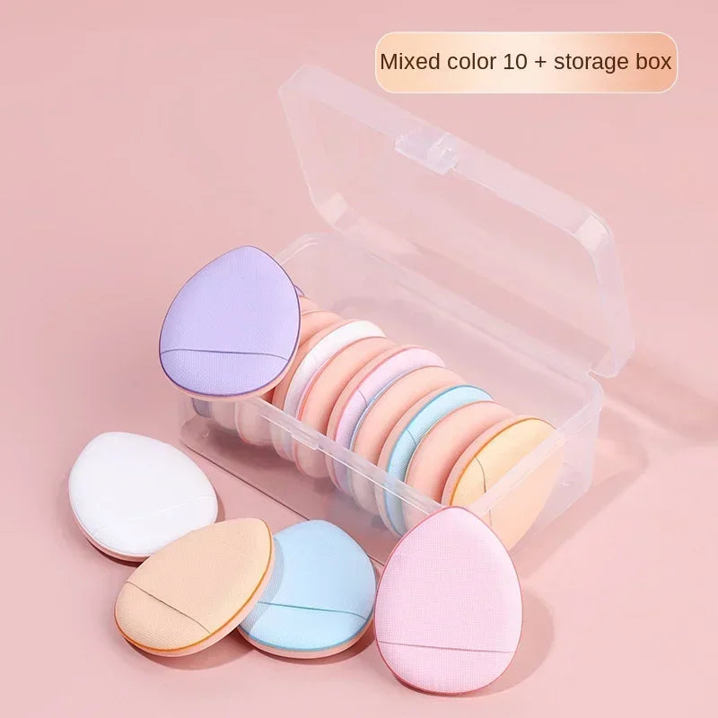10Pcs Mini Finger Puff Foundation Small Air Cushion Powder Sponge Face Concealer BB Cream Cosmetic Applicator Makeup Tools Viralgem Store