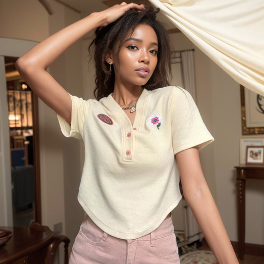 150.00kg Plus Size T-shirt Female Stylish Niche Style Plus Size Ladies Summer Sweet Sexy Chic Unique Asymmetrical Short Tops