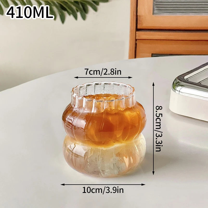 250ml-865ml INS Glass Cup Pineapple Shape Coffee Mug Transparent Cocktail Bar Beverages Soda Water Juice Mugs Cup Drinkware Viralgem Store
