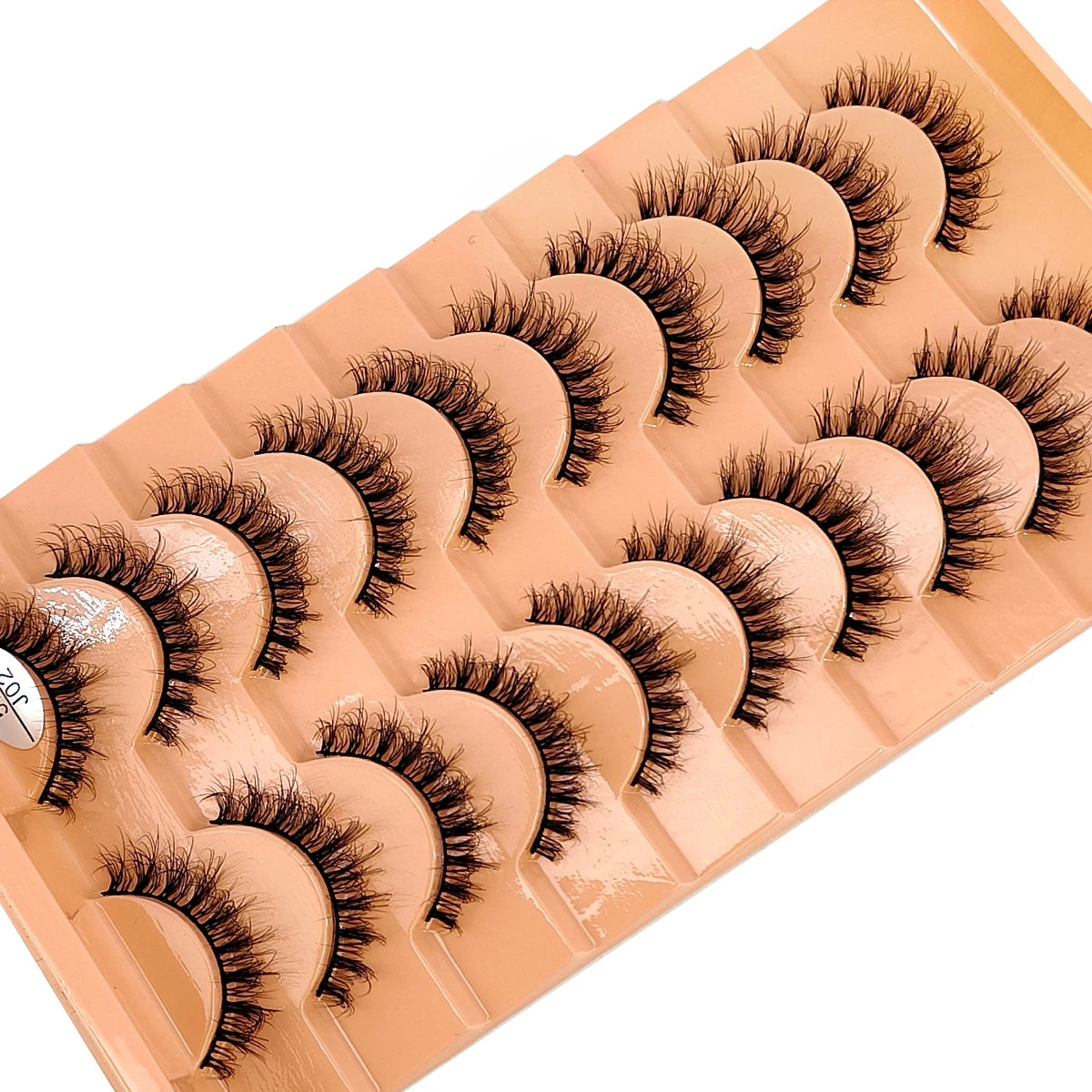 10 Pairs 3D Faux Mink Lashes Fluffy Soft Beauty Wispy Natural Short False Eyelashes Curly lashes Makeup Classic Thick eyelashes
