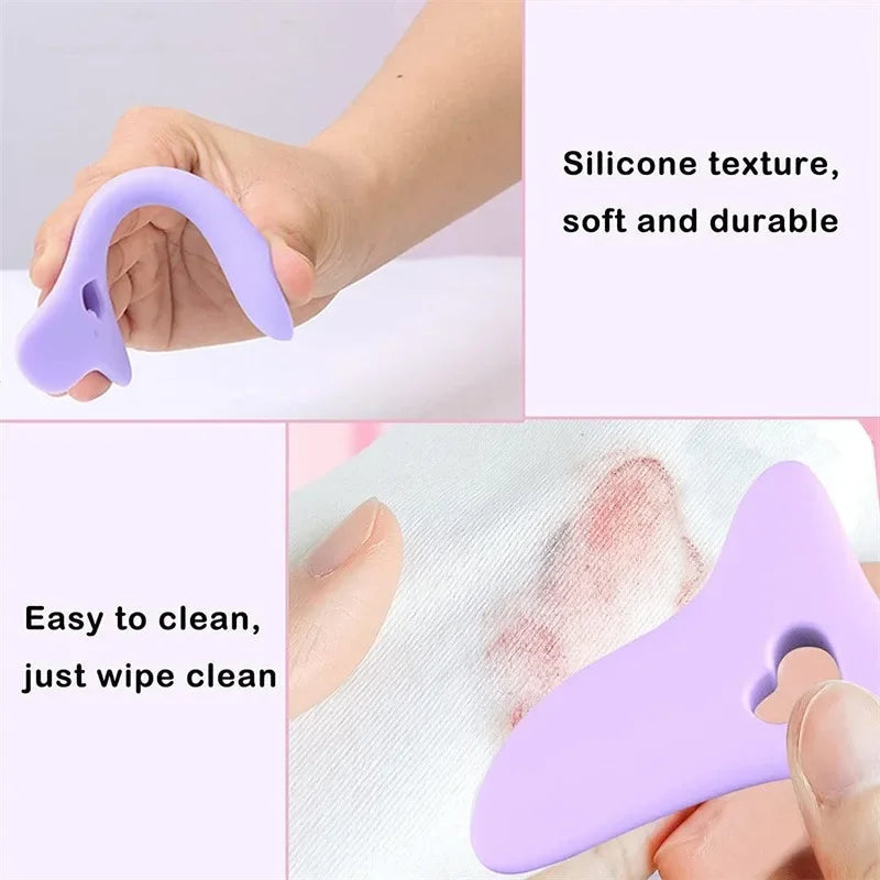 Wholesale Multi-functional Eyeliner Stencil Wing Tips Silicone Eyeliner Aid Drawing Lipstick Wearing Aid Reusable Makeup Tools Viralgem Store