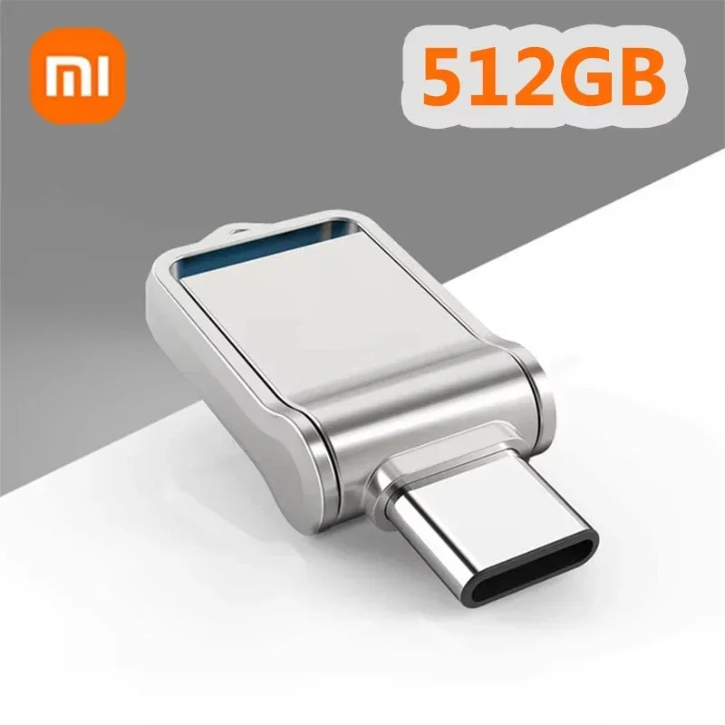 Xiaomi Mini 2TB Flash Drive USB 3.0 Fast Type C Pen Drive Memory Stick High Speed Data 512GB For Computers Phone PC Fast U Disk