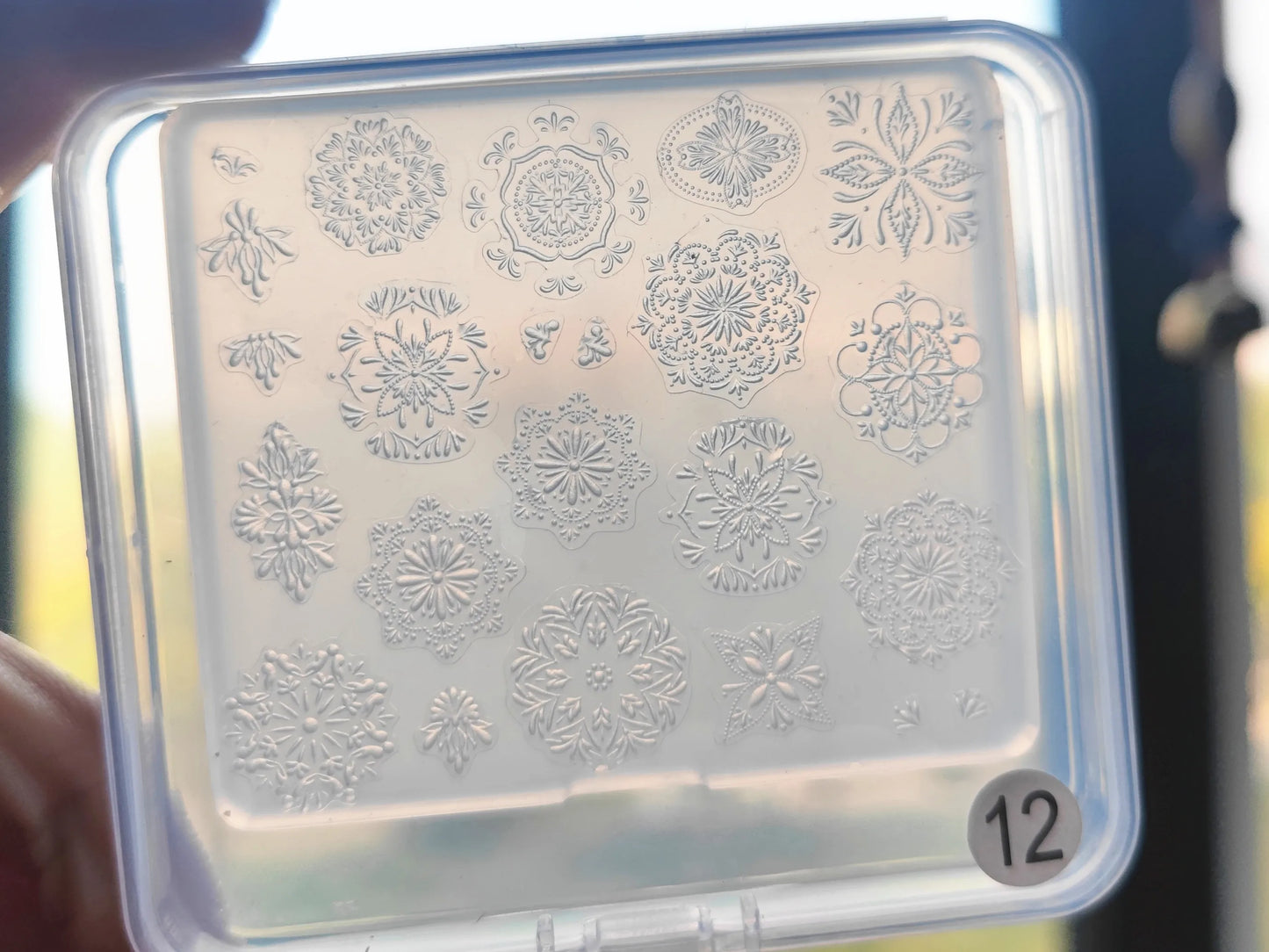 1pc Sweater Knitting Lace 3D Acrylic Mold Nail Art Decoration Nails DIY Design Silicone  Nail Art Template Nail  Mold