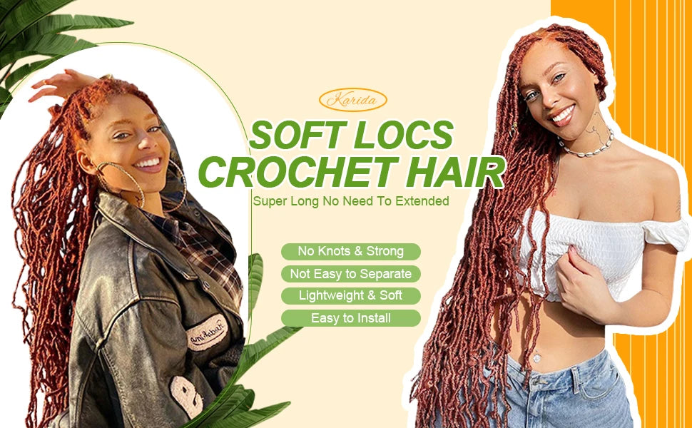 36 Inch Faux Locs Crochet Hair Extensions For Women Soft Locs Crochet Braids Faux Locs Dreadlocks Synthetic Hair Extensions