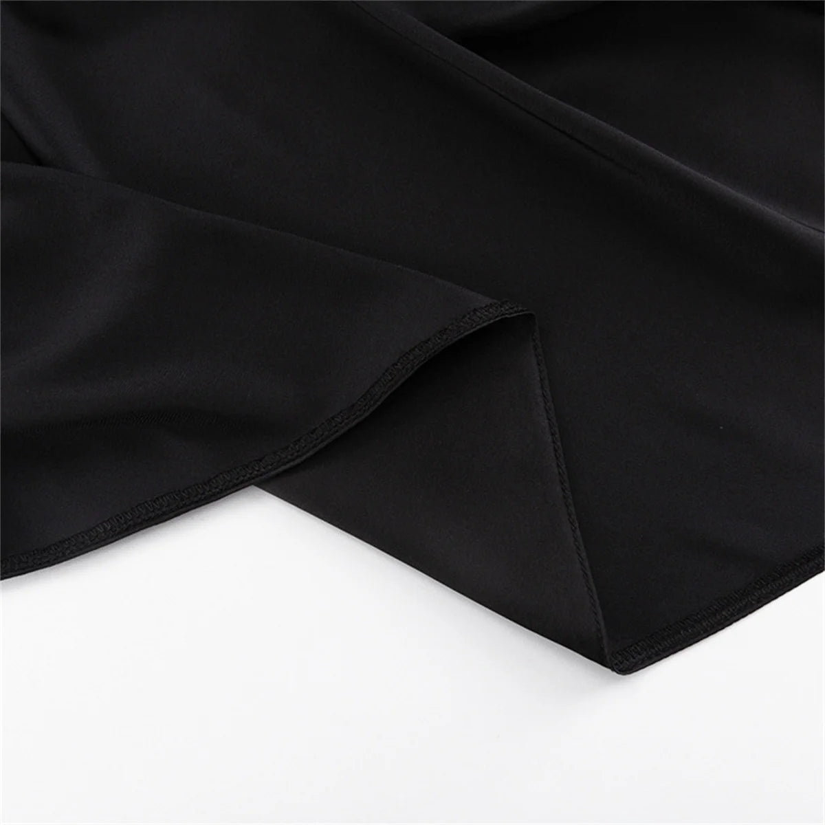 Women 2024 New Long Dresses Fashion Simple Elegant Round Neck Satin Flare Sleeve Lace Up Slim Evening Party Dresses Sexy Dress