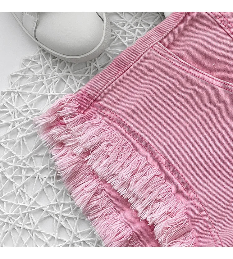 White Denim Shorts Women New High-Waist Ripped Fringed Burr Hot Pants 2023 Summer Loose Wide-Leg Korean Style Short Femme