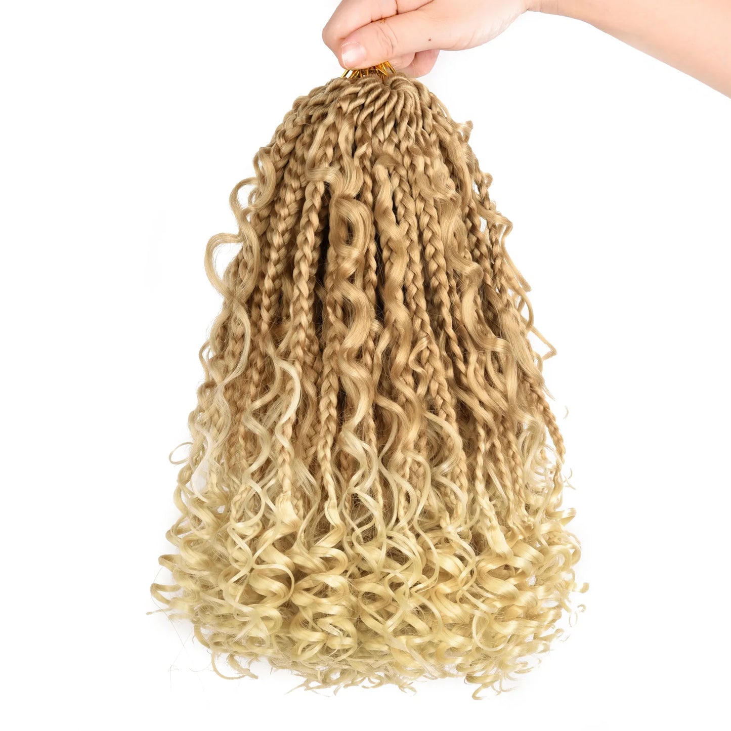 10 Inch Bob Goddess Box Braids Crochet Hair 1Pcs/Lot Synthetic Boho Crochet Box Braids With Curls Box Braids Hair Extensions