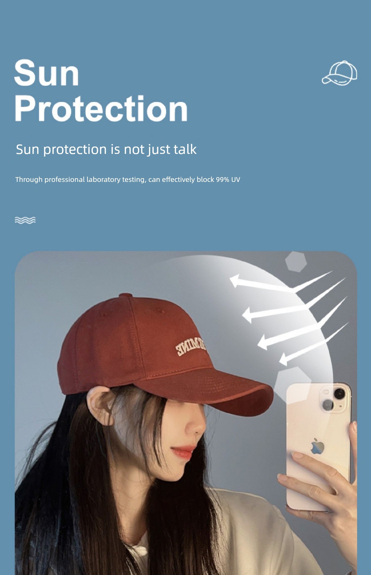 Winnie Lee Face-Looking Little Girl Deepening Hard Top Hat