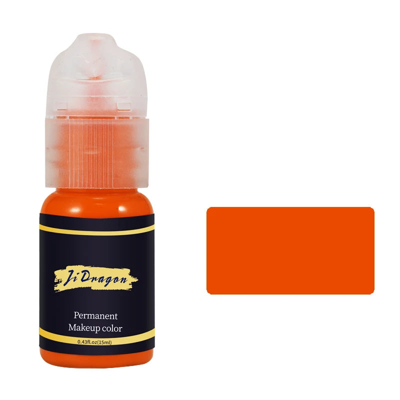 15ml Tattoo ink Pigment Color Paint Set Mix Permanent Makeup Microblading Eyebrow Lip Eyeliner SMP Beauty PMU Body Art Supplies