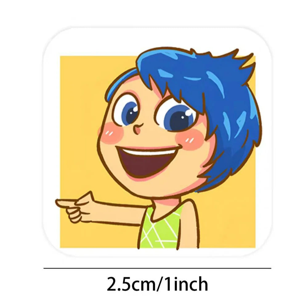 500sheet/roll Disney Movie Inside Out 2 Stickers Cartoon Party Decoration Stickers Gifts Bag Labels Stationery Kids Toys Viralgem Store