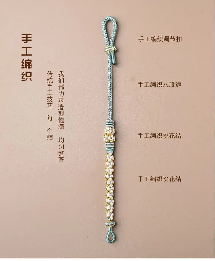 Suzuki Orchid Hand Rope Couple Bracelet Handmade Braided Small Peach Blossom Semi-finished Product String Beads for Girlfriend Viralgem Store