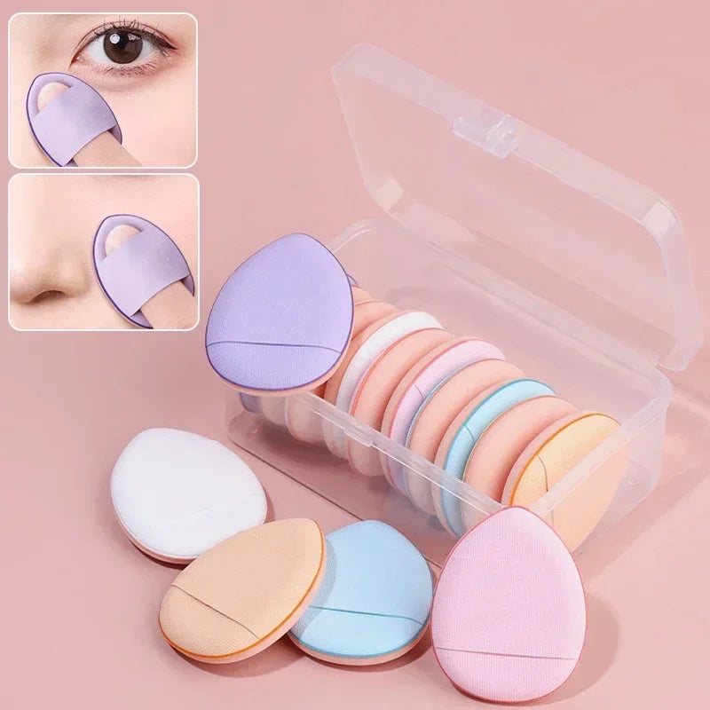 10Pcs Mini Finger Puff Foundation Small Air Cushion Powder Sponge Face Concealer BB Cream Cosmetic Applicator Makeup Tools Viralgem Store