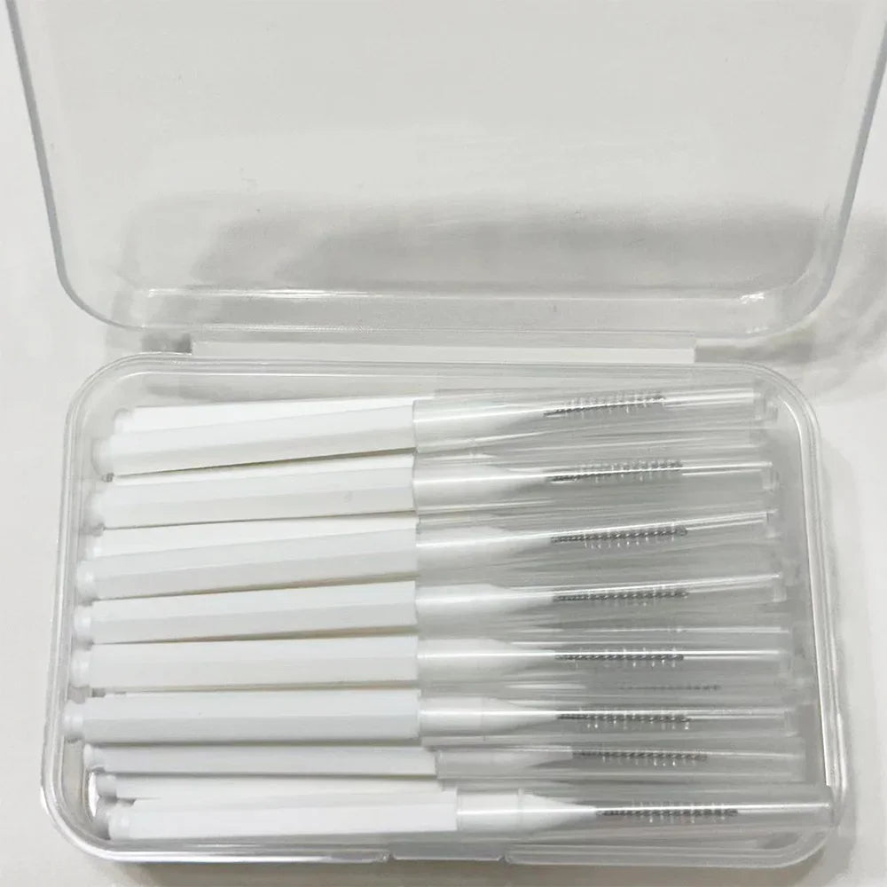 30pcsInterdental Brushes Dental Brush Between Teeth For Dental Orthodontic Clean Between Teeth Cleaning Tools Soft Micro Brushes