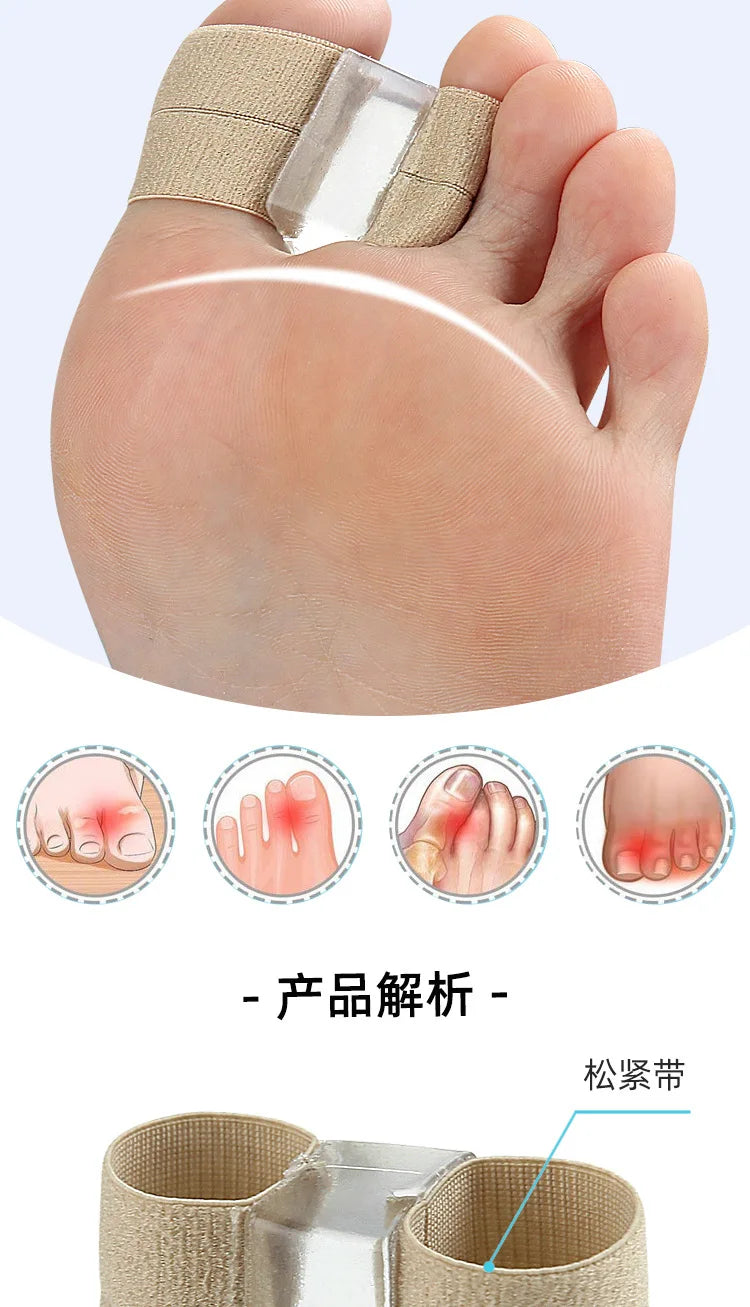 1/2/4Pc TwoToe Separator Hallux Valgus Bunion Corrector Orthotics Feet Bone Thumb Adjuster Correction Pedicure Feet Straightener