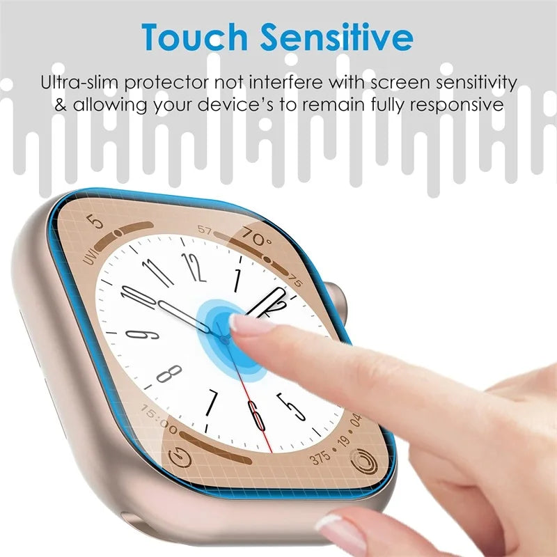 5PCS Protective Film for Apple Watch Screen Protector 42mm 40mm 38mm 49mm Series 9 8 7 6 5 Se Ultra 2 Accessories 44mm 45mm 41mm