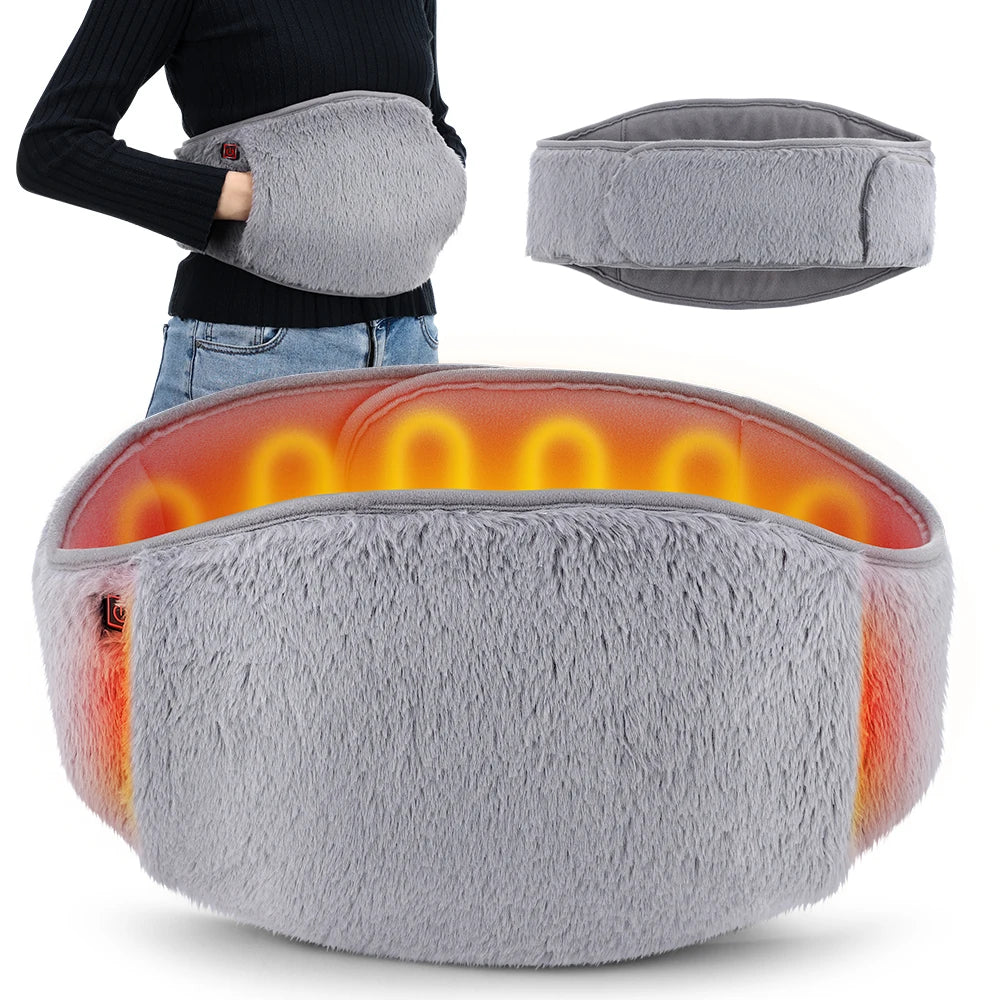 3 Levels Electric Graphene Heating Pad Cold-Proof Uterine Belt Cold-Proof Hand Waist Warming Pad USB Recharging Abdominal Warmer