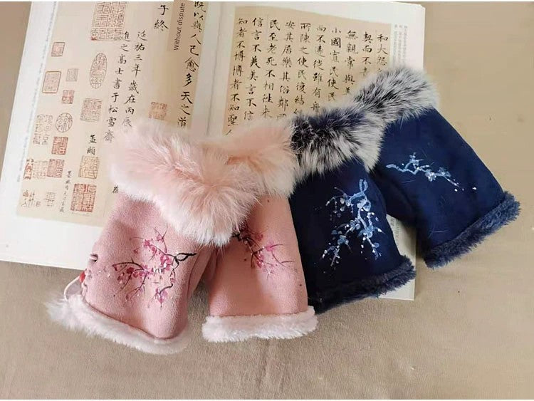 Women's Warm Half Finger Gloves Viralgem Store