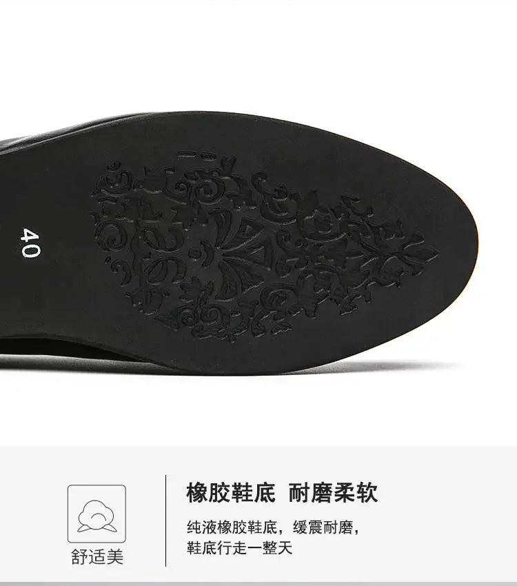 2023 New Classic Men Business Shoes British Breathable Simple Tassel Leather Shoes Style Casual Dress Shoes Mens Size 38-46 Viralgem Store