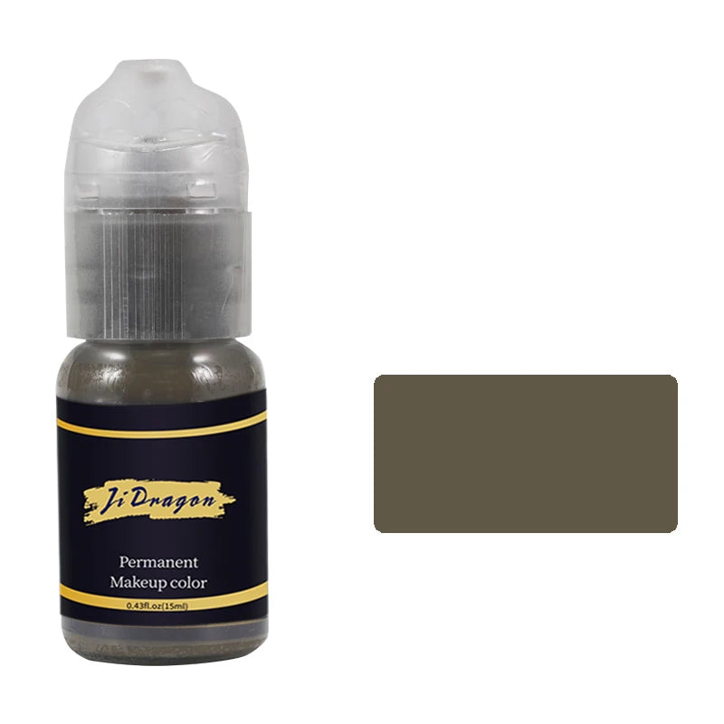 15ml Tattoo ink Pigment Color Paint Set Mix Permanent Makeup Microblading Eyebrow Lip Eyeliner SMP Beauty PMU Body Art Supplies