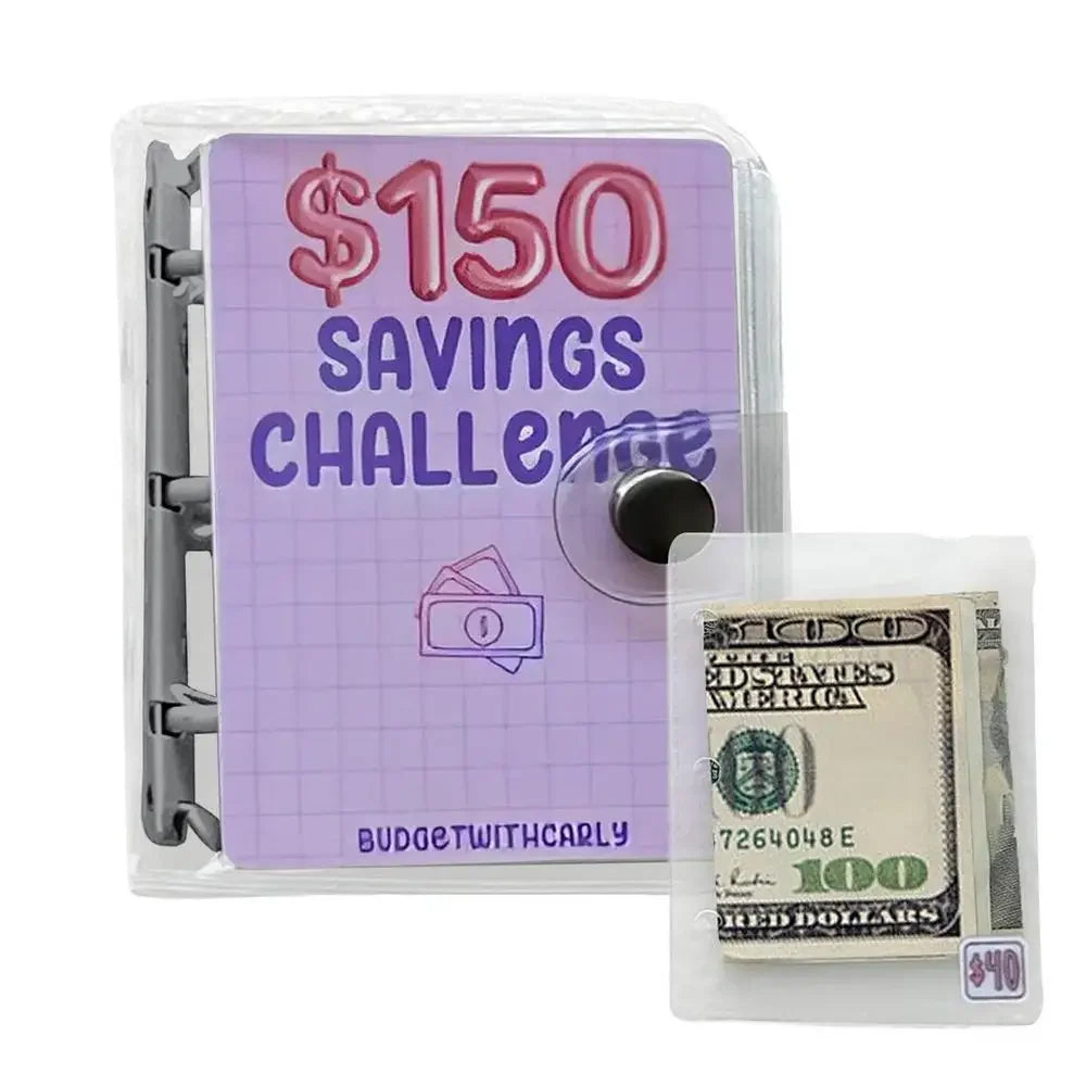 1000 Savings Challenge Binder , Money Saving Binder, Savings Challenges Book with Envelopes, Envelope Savings Challenge, Mini Bu