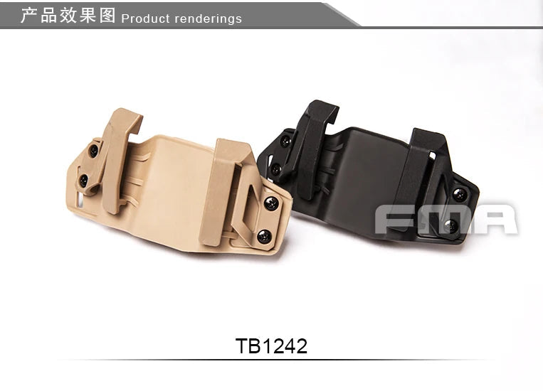 Universal FMA Gun Holster With Clips Fit Compact Glock 17/19 / Smith & Wesson M&P/Sig sauer P226 9mm 1911 . 45cal Airsoft Case Viralgem Store