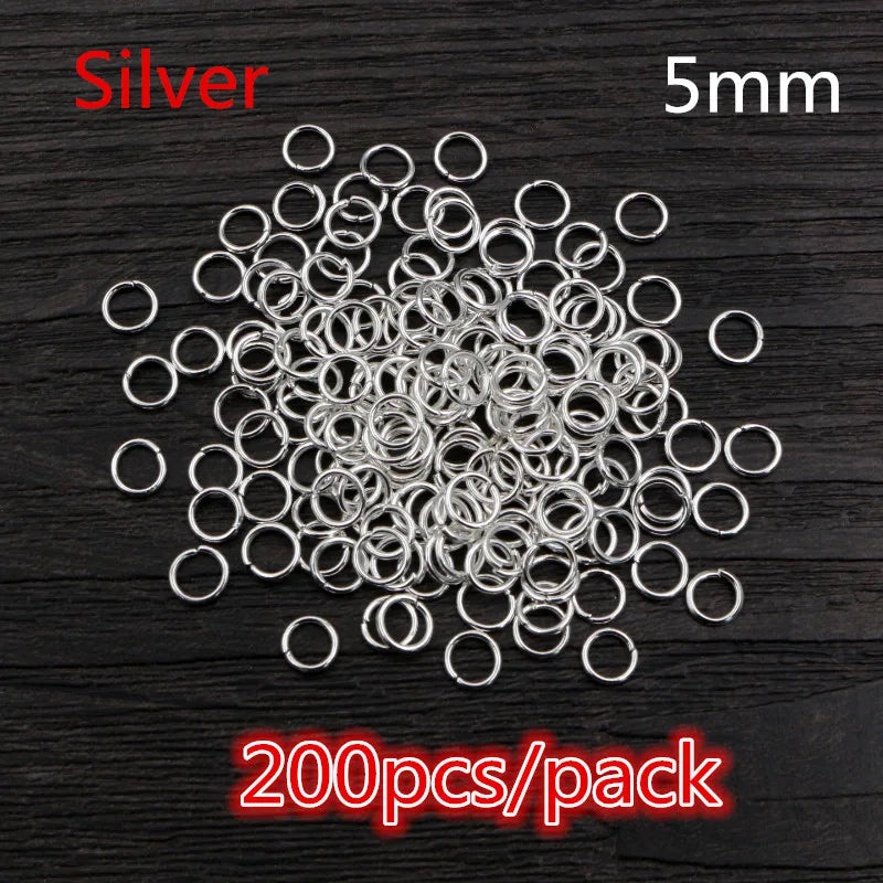 50-200pcs DIY Jewelry Making Accessories Findings Earring Hooks/Jump Rings/Lobster Clasps Craft