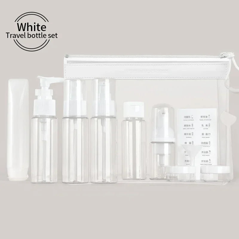 Travel Makeup Cosmetic Face Cream Pot Bottles Transparent Plastic Travel Accessories Empty Make Up Container Bottle
