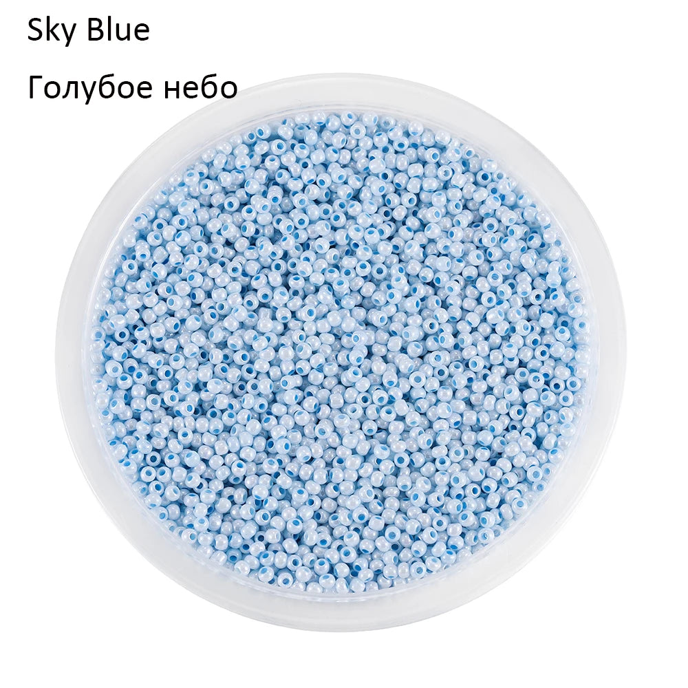 2mm Charm Glass beads Czech Glass Seed Beads Small Round Loose Bead For DIY Jewelry Making Earrings Bracelet