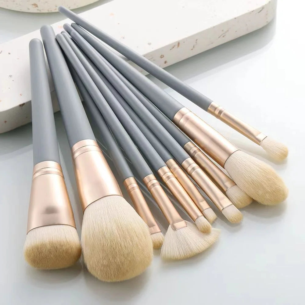 8-13Pcs Soft Makeup Brushes Set Eye Shadow Foundation Brush Women Cosmetic Brush Powder Blush Blending Brush Make Up Beauty Tool
